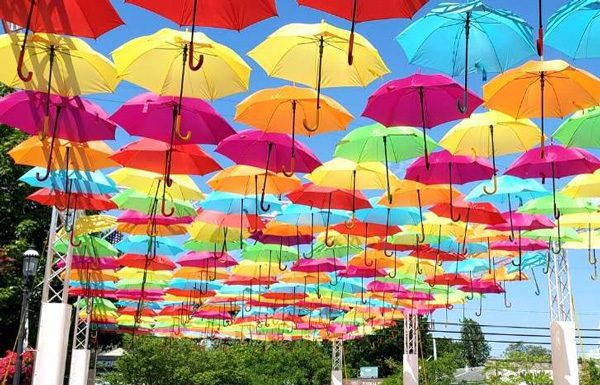 Umbrella art event Batesville IN
